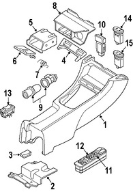 Foto de Interruptor de la Unidad de Control de Traccin Original para Volvo S40 2000 Volvo V40 2000 Marca VOLVO Nmero de Parte 30862863