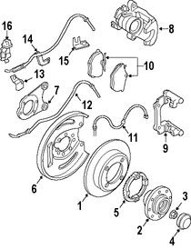 Foto de Tuerca de Eje Original para Volvo S40 Volvo V40 Marca VOLVO Nmero de Parte 30873324