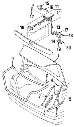 Foto de Manilla Puerta Trasera Original para Volvo S40 Volvo V40 Marca VOLVO Nmero de Parte 30899812