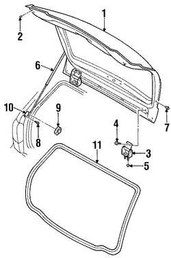 Foto de Puerta Trasera Original para Volvo S40 Volvo V40 Marca VOLVO Nmero de Parte 30844361