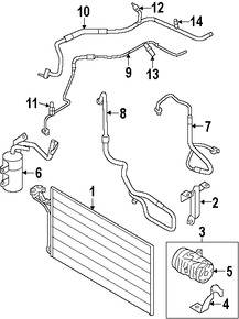 Foto de Manguera Descarga Refrigerante Aire Acondicionado Original para Volvo S40 Volvo V50 Volvo C70 Volvo C30 Marca VOLVO Nmero de Parte 8623197