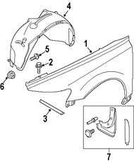 Foto de Protector de Guardafangos Original para Volvo S40 Volvo V50 Marca VOLVO Nmero de Parte 30678143