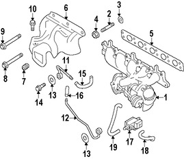 Foto de Tubo de Refrigerante del Turbo Original para Volvo Marca VOLVO Nmero de Parte 31439472