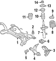 Foto de Puntal de suspensin Original para Volvo S40 Volvo C30 Marca VOLVO Nmero de Parte 31277601