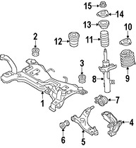 Foto de Puntal de suspensin Original para Volvo S40 Volvo V50 Marca VOLVO Nmero de Parte 31277592