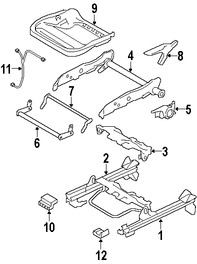 Foto de Cubierta de Riel de Asiento Original para Volvo S40 Volvo V50 Marca VOLVO Nmero de Parte 39877980