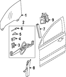 Foto de Regulador de Vidrio Automatico Original para Volvo S40 Volvo V50 Marca VOLVO Nmero de Parte 31253513