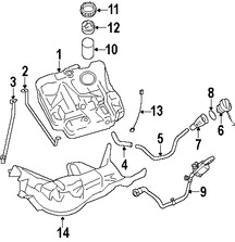 Foto de Tanque de Combustible Original para Volvo S40 Volvo V50 Marca VOLVO Nmero de Parte 31261723