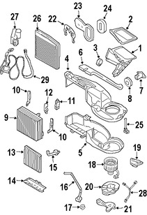 Foto de Conuunto de Motor de Ventilador Original para Volvo XC90 Marca VOLVO Nmero de Parte 30733954