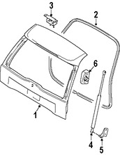 Foto de Puerta Trasera Original para Volvo XC90 Marca VOLVO Nmero de Parte 39852821