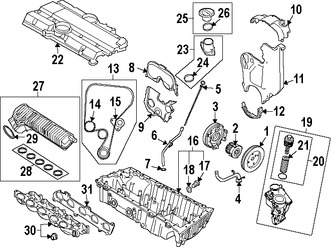 Foto de Tapa de Valvula del Motor Original para Volvo Marca VOLVO Nmero de Parte 31339765