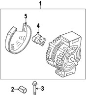 Foto de Tornillo del Alternador Original para Volvo XC70 Volvo  Volvo S80 Volvo V60 Volvo V70 Volvo S60 Marca VOLVO Nmero de Parte 982807