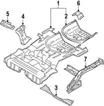 Foto de Bandeja de Piso Original para Volvo XC70 Volvo V70 Marca VOLVO Nmero de Parte 31440726