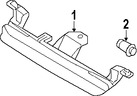 Foto de Luz de freno centro superior Original para Volvo XC70 Marca VOLVO Nmero de Parte 31395806