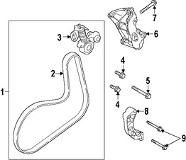 Foto de Banda serpentina Original para Volvo Marca VOLVO Nmero de Parte 31430015