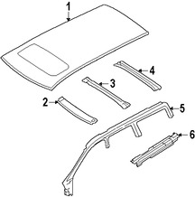 Foto de Panel de Techo Original para Volvo V70 Volvo XC70 Marca VOLVO Nmero de Parte 31385245