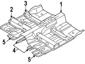 Foto de Bandeja de Piso Original para Volvo V70 Volvo XC70 Marca VOLVO Nmero de Parte 31213933