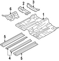 Foto de Bandeja de Piso Original para Volvo  Volvo V60 Volvo V60 Cross Country Volvo S60 Volvo S60 Cross Country Marca VOLVO Nmero de Parte 31265010