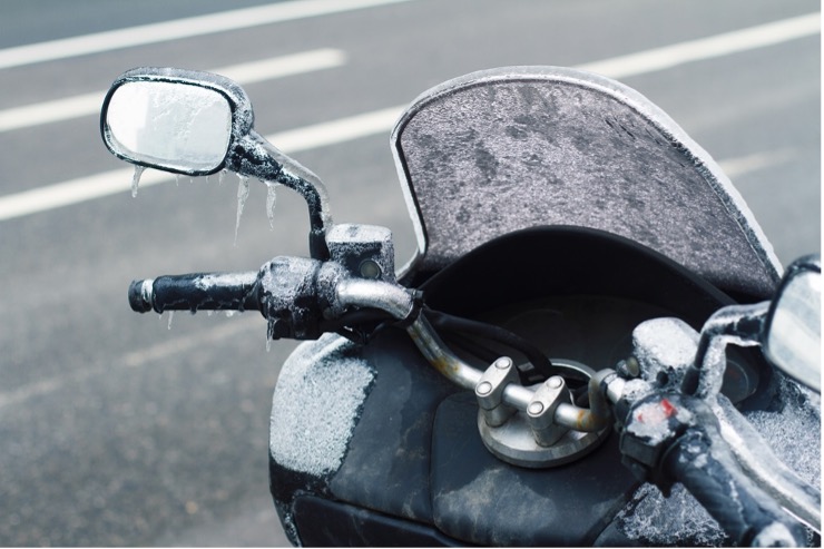 Mantenimiento estacional para motos en invierno