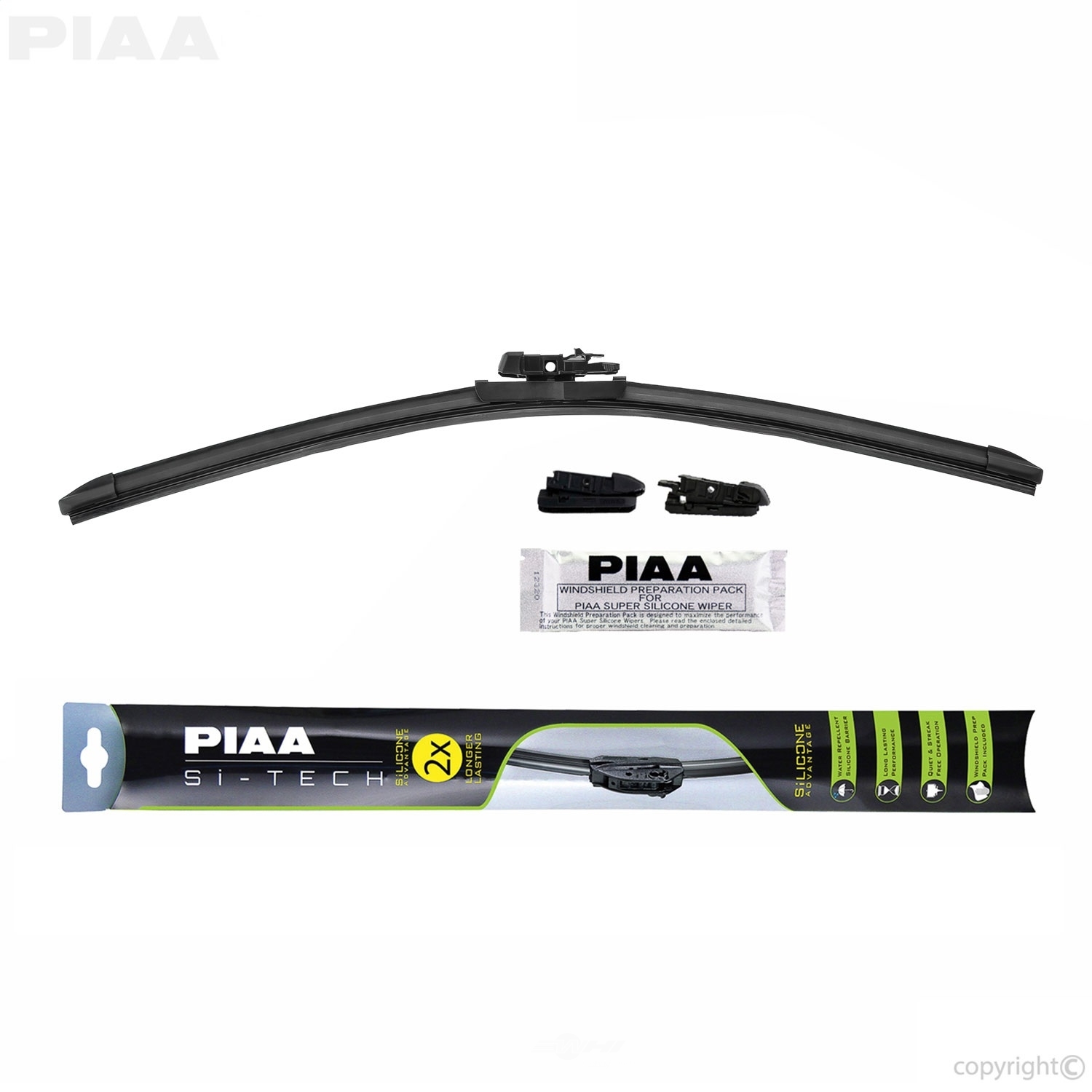 Foto de Hoja del Limpiaparabrisas Si-Tech Silicone Flat para Jeep Compass 2014 Marca PIAA Nmero de Parte 97055