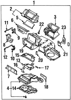 Foto de Sello de Nucleo de Calefaccin Original para Daewoo Lanos 1999 2000 2001 2002 Marca DAEWOO Nmero de Parte 612127