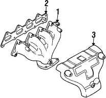 Foto de Empacadura de M�ltiple de Escape Original para Daewoo Lanos 1999 2000 2001 2002 Marca DAEWOO N�mero de Parte 96378805