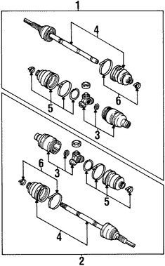 Foto de Cubrepolvo de la Junta Homocintica Original para Daewoo Lanos 1999 2000 2001 2002 Marca DAEWOO Nmero de Parte 511038