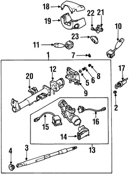 Foto de Interruptor del limpiaparabrisas Original para Daewoo Lanos 1999 2000 2001 2002 Marca DAEWOO N�mero de Parte 96276386