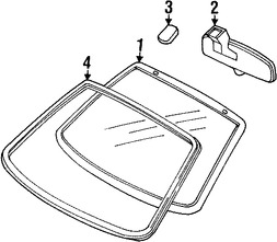 Foto de Parabrisas de Cristal Original para Daewoo Lanos 1999 2000 2001 2002 Marca DAEWOO Nmero de Parte 96386596