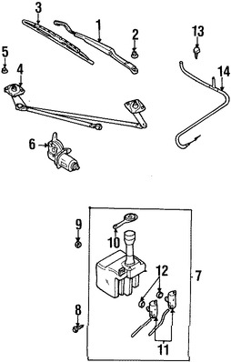 Foto de Depsito del lquido de limpia parabrisa Original para Daewoo Lanos 1999 2000 2001 2002 Marca DAEWOO Nmero de Parte 96286324