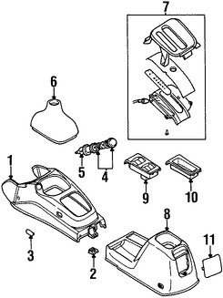 Foto de Carcasa del tomacorriente para accesorios 12 volti Original para Daewoo Lanos 1999 2000 2001 2002 Marca DAEWOO Nmero de Parte 96457062