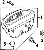 Foto de Luz de freno centro superior Original para Daewoo Lanos 1999 2000 2001 2002 Marca DAEWOO Nmero de Parte 96338612