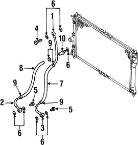 Foto de Manguera de Enfriado de Aceite Transmisi�n Autom�tica Original para Daewoo Leganza 1999 2000 2001 2002 Marca DAEWOO N�mero de Parte 96233804