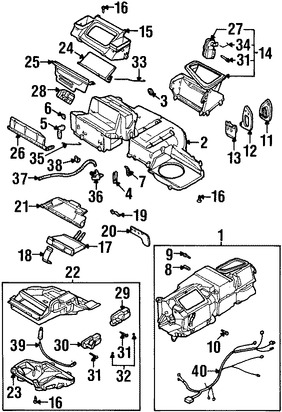 Foto de Mando de la Compuerta Mezcladora Original para Daewoo Leganza 1999 2000 2001 2002 Marca DAEWOO Nmero de Parte 96207481