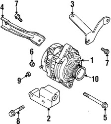 Foto de Alternador Original para Daewoo Leganza Daewoo Nubira Marca DAEWOO Nmero de Parte 96404011