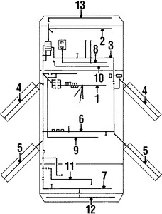 Foto de Arns de Cables del Motor Original para Daewoo Leganza 1999 2000 2001 2002 Marca DAEWOO Nmero de Parte 96593742