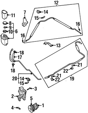 Foto de Manguera Direccion Hidraulica Original para Daewoo Leganza 1999 2000 2001 2002 Marca DAEWOO Nmero de Parte 96263730