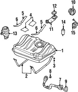 Foto de Bomba de combustible Original para Daewoo Leganza 1999 2000 2001 2002 Marca DAEWOO Nmero de Parte 96255734