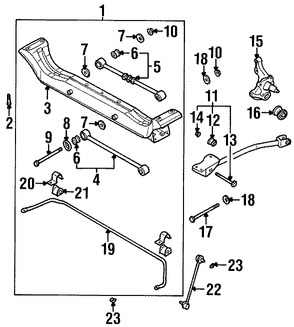 Foto de Brazo de Control Lateral Original para Daewoo Leganza 1999 2000 2001 2002 Marca DAEWOO N�mero de Parte 96213139