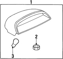 Foto de Luz de freno centro superior Original para Daewoo Leganza 1999 2000 2001 2002 Marca DAEWOO Nmero de Parte 96206648