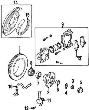 Foto de Rotor del Disco de freno Original para Daewoo Nubira 2000 2001 2002 1999 Marca DAEWOO Nmero de Parte 96312560