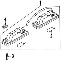 Foto de Conjunto de la luz de placa Original para Daewoo Nubira Daewoo Leganza Marca DAEWOO Nmero de Parte 96312748