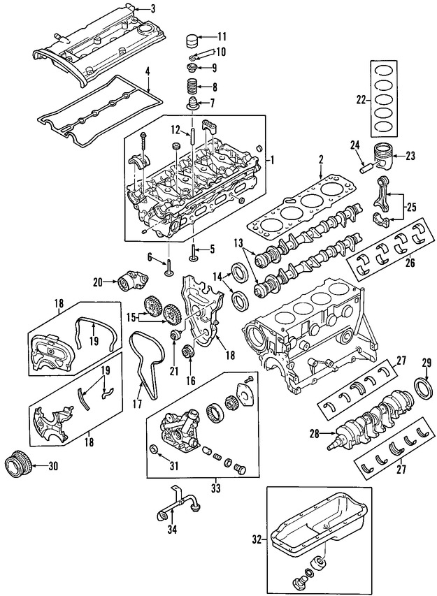Foto de Arbol de Levas Original para Daewoo Lanos 1999 2000 2001 2002 Marca DAEWOO N�mero de Parte 96182606