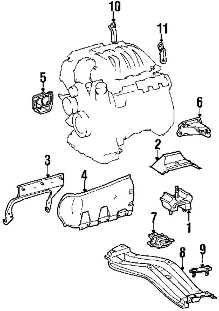 Foto de Montura de Transmisin Automtica Automatic Transmission para Mercedes-Benz ML350 2005 Marca MERCEDES OEM Nmero de Parte 163 240 02 18