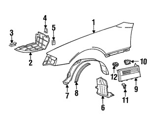 Foto de Enganche de cubierta de parachoques Original para Mercedes-Benz Marca MERCEDES BENZ Nmero de Parte 0029946145