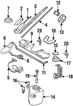 Foto de Bomba de Limpiaparabrisas Original para Mercedes-Benz Marca MERCEDES BENZ Nmero de Parte 2108690821