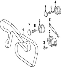 Foto de Rodillo Tensor Original para Mercedes-Benz Marca MERCEDES BENZ N�mero de Parte 2722021019