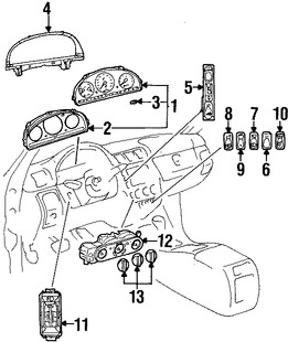 Foto de Perilla de Control de Calefaccin Original para Mercedes-Benz ML320 Mercedes-Benz ML430 Mercedes-Benz ML55 AMG Marca MERCEDES BENZ Nmero de Parte 1638200092