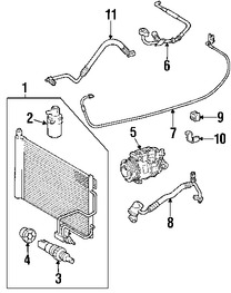 Foto de Receptor-Secador de Aire Acondicionado Original para Mercedes-Benz Marca MERCEDES BENZ Nmero de Parte 2118350047