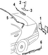 Foto de Base de Antena de Radio Original para Mercedes-Benz Marca MERCEDES BENZ Nmero de Parte 2038201475